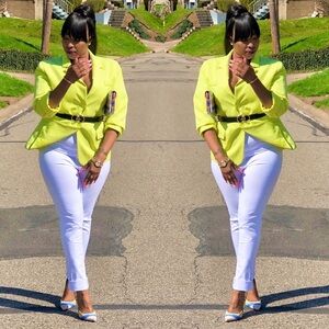 Lemonade Relaxed Fit Boyfriend Casual Blazer